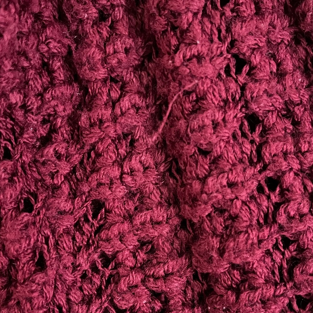 Express Off-the-Shoulder Red Sweater - Picture 4 of 6